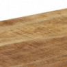 Konsolentisch 120 x 35 x 76 cm Mango-Massivholz und Stahl
