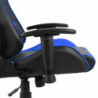 Gaming-Stuhl Drehbar Blau PVC