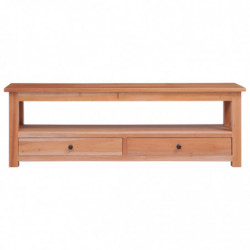 TV-Schrank 115x30x40 cm Massivholz Mahagoni