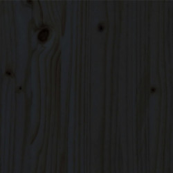 Massivholzbett Kiefer 150x200 cm Schwarz 5FT King Size