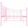 Tagesbett-Rahmen Rosa Metall 90×200 cm