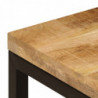 Couchtisch 100x50x35 cm Mango Massivholz und Stahl