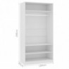 Kleiderschrank Weiß 100×50×200 cm Spanplatte