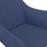 Esszimmerstühle 2 Stk. Drehbar Blau Stoff