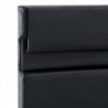 Bettgestell mit LED Schwarz Kunstleder 90x200 cm