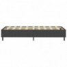 Boxspring-Bettgestell Grau Stoff 80x200 cm