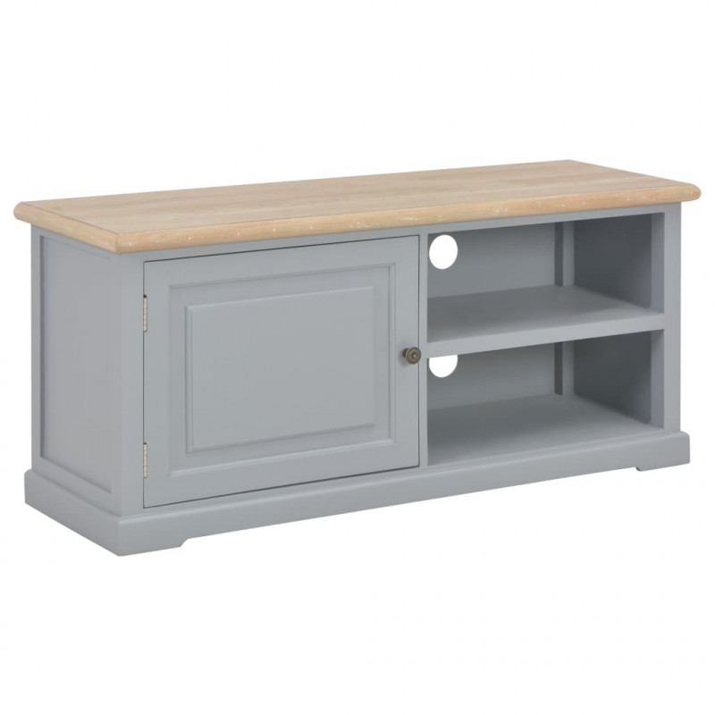 TV-Schrank Grau 90 x 30 x 40 cm Holz