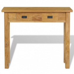 Konsolentisch Massivholz Teak 90×30×80 cm