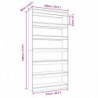 Bücherregal/Raumteiler Schwarz 100×30×198 cm Holzwerkstoff