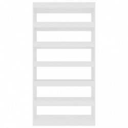 Bücherregal/Raumteiler Weiß 100×30×198 cm Holzwerkstoff