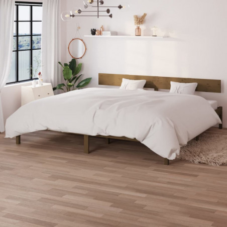Massivholzbett Honigbraun Kiefer 180x200 cm UK Super King
