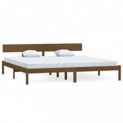 Massivholzbett Honigbraun Kiefer 180x200 cm UK Super King