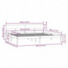 Massivholzbett Honigbraun Kiefer 180x200 cm UK Super King