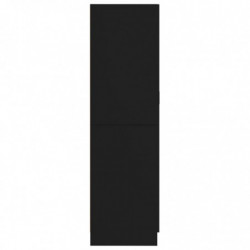 Kleiderschrank Schwarz 82,5x51,5x180 cm Spanplatte