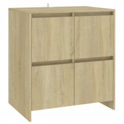 2-tlg. Sideboard Sonoma-Eiche Holzwerkstoff