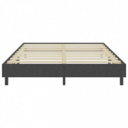 Boxspring-Bettgestell Grau Stoff 160x200 cm