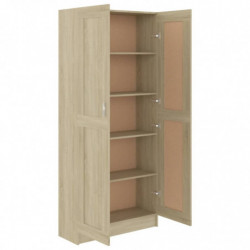 Bücherschrank Sonoma-Eiche 82,5x30,5x185,5 cm Spanplatte