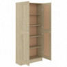 Bücherschrank Sonoma-Eiche 82,5x30,5x185,5 cm Spanplatte