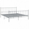 Bett Grau Metall 180x200 cm