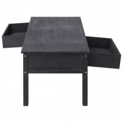 Couchtisch Schwarz 100×50×45 cm Holz