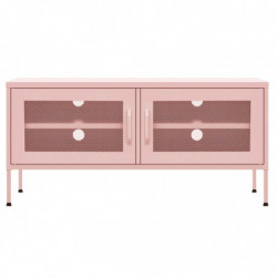 TV-Schrank Rosa 105x35x50 cm Stahl