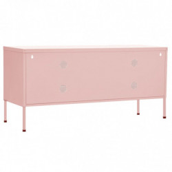 TV-Schrank Rosa 105x35x50 cm Stahl