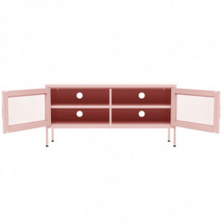 TV-Schrank Rosa 105x35x50 cm Stahl