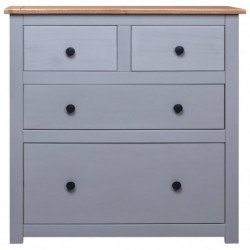 Sideboard Grau 80 x 40 x 83 cm Panama-Kiefer