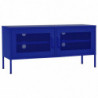 TV-Schrank Marineblau 105x35x50 cm Stahl