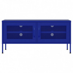 TV-Schrank Marineblau 105x35x50 cm Stahl