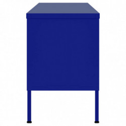 TV-Schrank Marineblau 105x35x50 cm Stahl