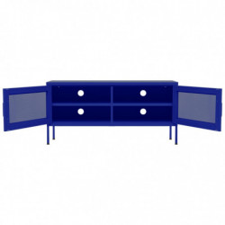 TV-Schrank Marineblau 105x35x50 cm Stahl