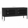 TV-Schrank Schwarz 105x35x50 cm Stahl