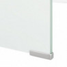 TV-Tisch/Bildschirmerhöhung Glas Weiß 120 x 30 x 13 cm