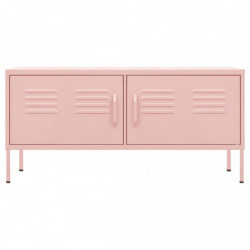 TV-Schrank Rosa 105x35x50 cm Stahl