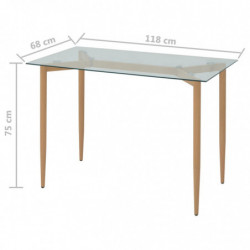 Esstisch 118x68x75 cm