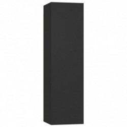 3-tlg. TV-Schrank-Set Schwarz Spanplatte