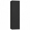3-tlg. TV-Schrank-Set Schwarz Spanplatte