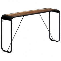 Konsolentisch 140x35x76 cm Altholz Massiv