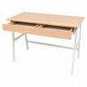 Schreibtisch 110×55×75 cm Eichenbraun und Weiß