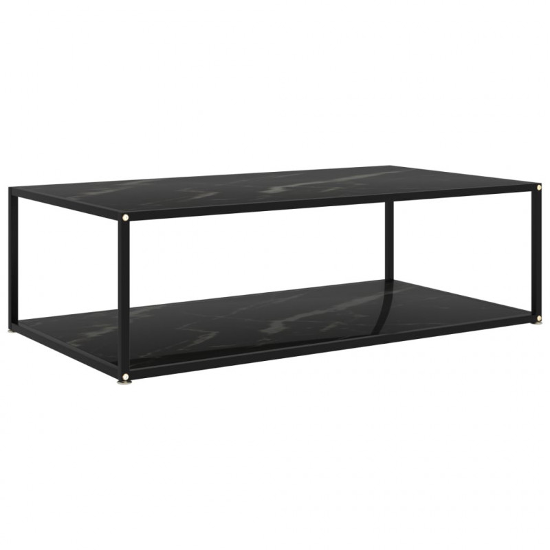 Couchtisch Schwarz 120x60x35 cm Hartglas
