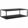 Couchtisch Schwarz 120x60x35 cm Hartglas