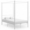 Himmelbett Weiß Metall 120x200 cm