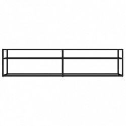 TV-Schrank Schwarz 180x40x40,5 cm Hartglas