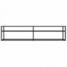 TV-Schrank Schwarz 180x40x40,5 cm Hartglas