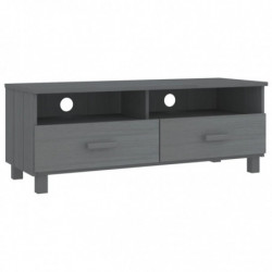 TV-Schrank Dunkelgrau 106x40x40 cm Massivholz Kiefer