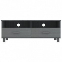 TV-Schrank Dunkelgrau 106x40x40 cm Massivholz Kiefer