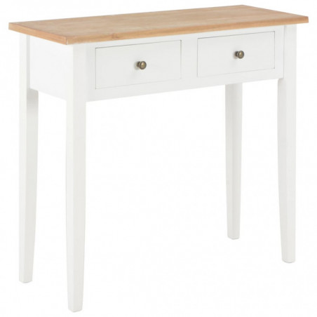 280053 Dressing Console Table White 79x30x74 cm Wood