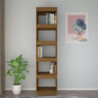 Bücherregal/Raumteiler Honigbraun 40x35x167cm Massivholz Kiefer