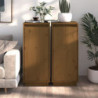 Sideboards 2 Stk. Honigbraun 31,5x34x75 cm Massivholz Kiefer